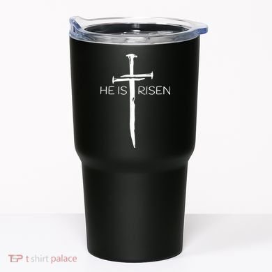 Easter Resurrection Jesus He Is Risen Cross Gift Tumbler