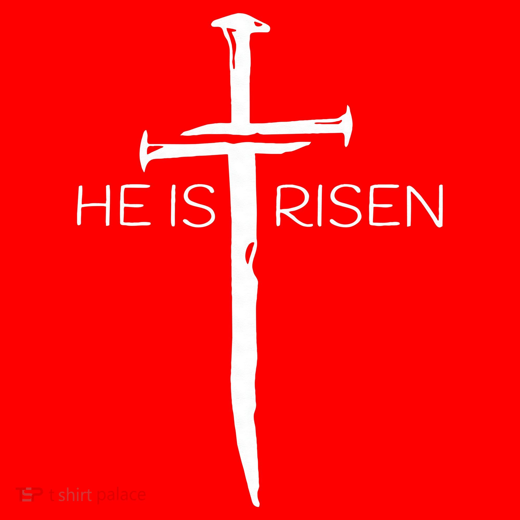 Easter Resurrection Jesus He Is Risen Cross Gift Santa Hat