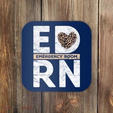 Emergency Room Nurse ER ED Nursing Assistant Life Worker Coaster