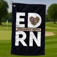 Emergency Room Nurse ER ED Nursing Assistant Life Worker Golf Towel thumb 1