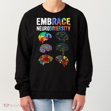 Embrace Rainbow puzzle Autism Infinity Awareness Women's Sweatshirt