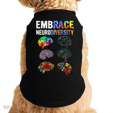 Embrace Rainbow puzzle Autism Infinity Awareness Doggie Tank