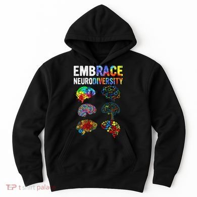 Embrace Rainbow puzzle Autism Infinity Awareness Hoodie