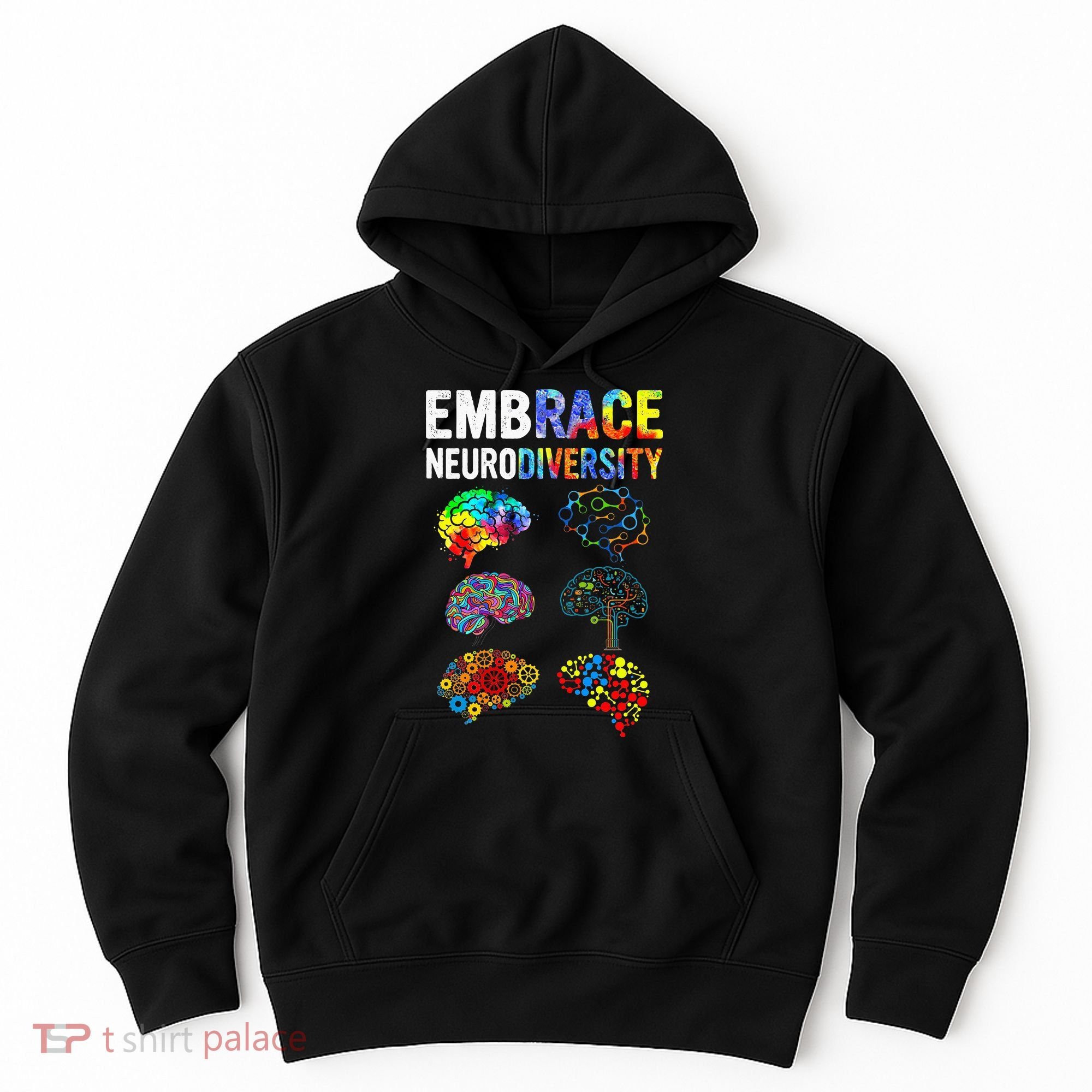 Embrace Rainbow puzzle Autism Infinity Awareness Hoodie