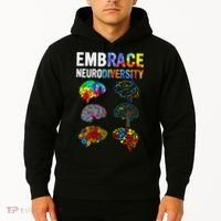 Embrace Rainbow puzzle Autism Infinity Awareness Hoodie thumb 2