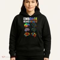 Embrace Rainbow puzzle Autism Infinity Awareness Hoodie thumb 5