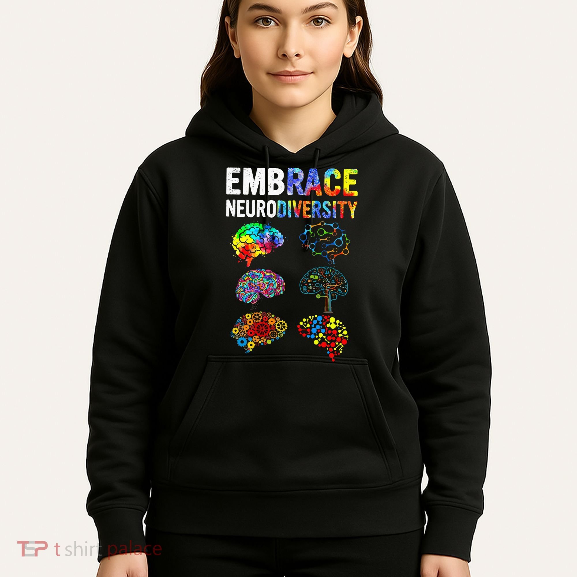 Embrace Rainbow puzzle Autism Infinity Awareness Hoodie