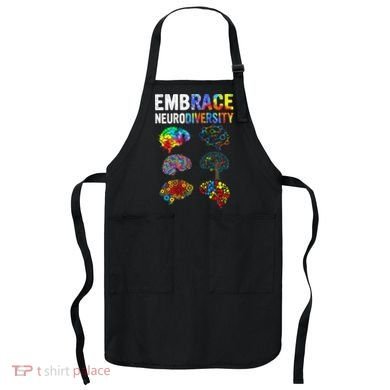 Embrace Rainbow puzzle Autism Infinity Awareness Apron