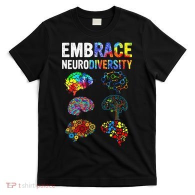 Embrace Rainbow puzzle Autism Infinity Awareness T-Shirt