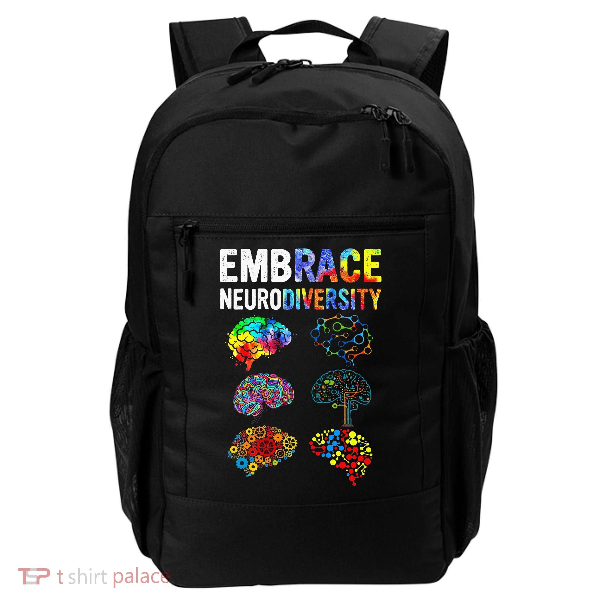 Embrace Rainbow puzzle Autism Infinity Awareness Backpack