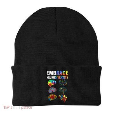 Embrace Rainbow puzzle Autism Infinity Awareness Beanie