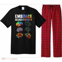 Embrace Rainbow puzzle Autism Infinity Awareness Pajama Set thumb 0