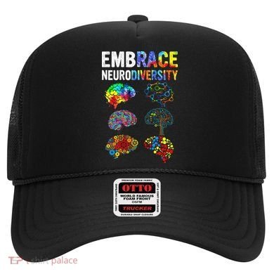 Embrace Rainbow puzzle Autism Infinity Awareness Hat