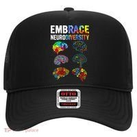Embrace Rainbow puzzle Autism Infinity Awareness Hat thumb 0
