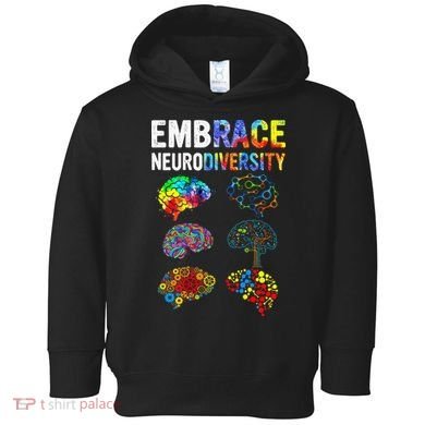 Embrace Rainbow puzzle Autism Infinity Awareness Toddler Hoodie