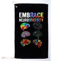 Embrace Rainbow puzzle Autism Infinity Awareness Golf Towel thumb 0