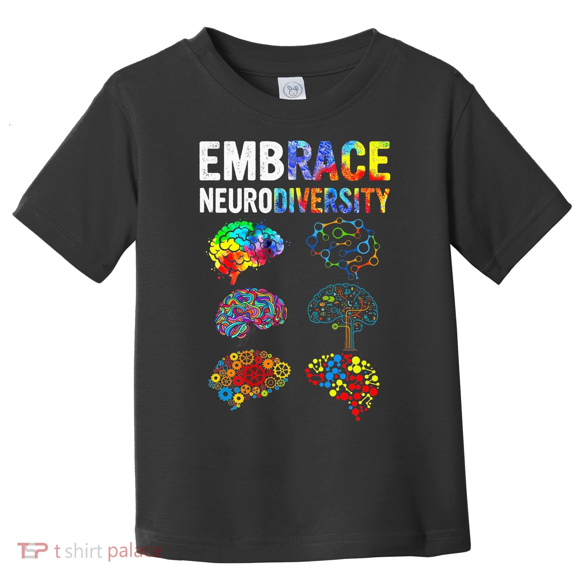 Embrace Rainbow puzzle Autism Infinity Awareness Toddler T-Shirt