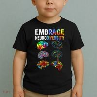 Embrace Rainbow puzzle Autism Infinity Awareness Toddler T-Shirt thumb 2
