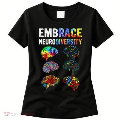 Embrace Rainbow puzzle Autism Infinity Awareness Women's T-Shirt