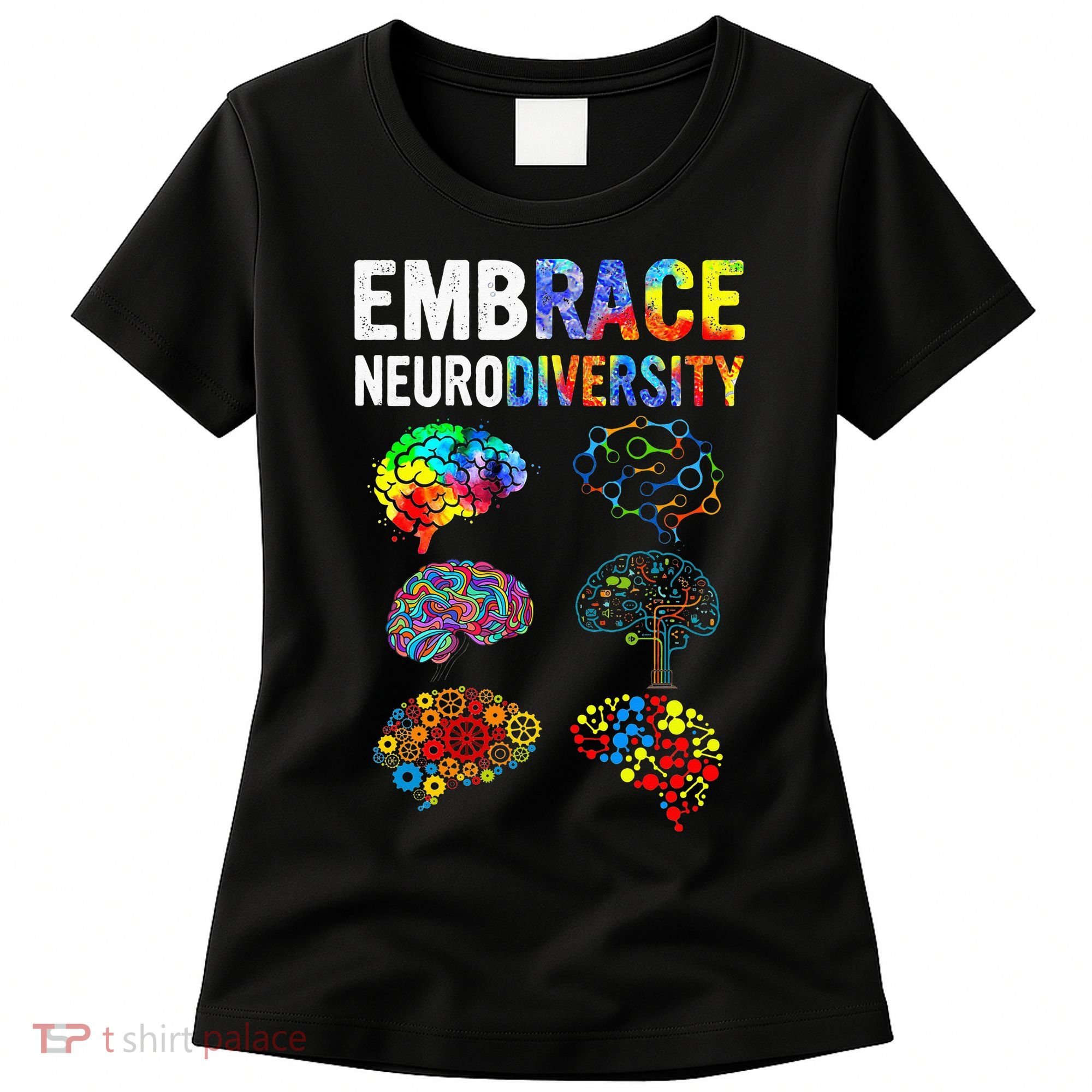 Embrace Rainbow puzzle Autism Infinity Awareness Women's T-Shirt