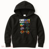 Embrace Rainbow puzzle Autism Infinity Awareness Kids Hoodie thumb 0