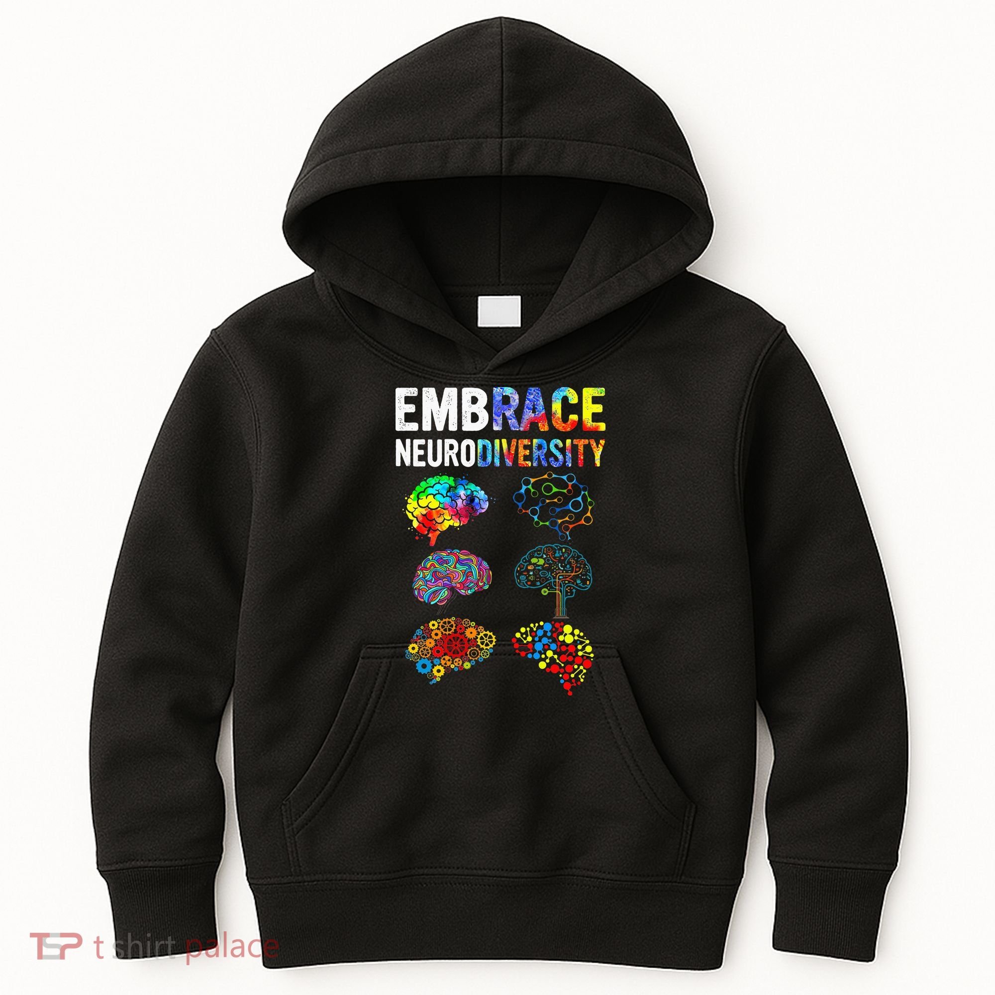 Embrace Rainbow puzzle Autism Infinity Awareness Kids Hoodie