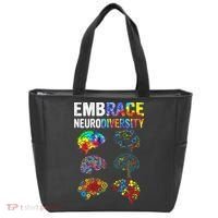 Embrace Rainbow puzzle Autism Infinity Awareness Tote Bag thumb 0