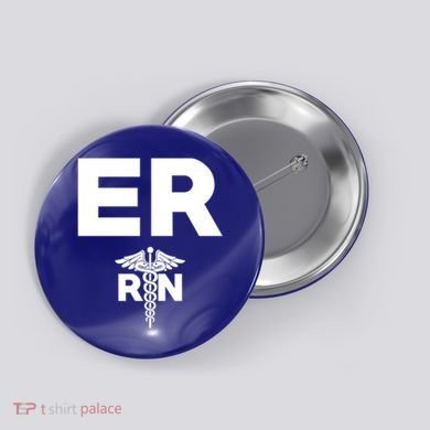 Emergency Room Registered Nurse Hospital Rn Staff Great Gift Button