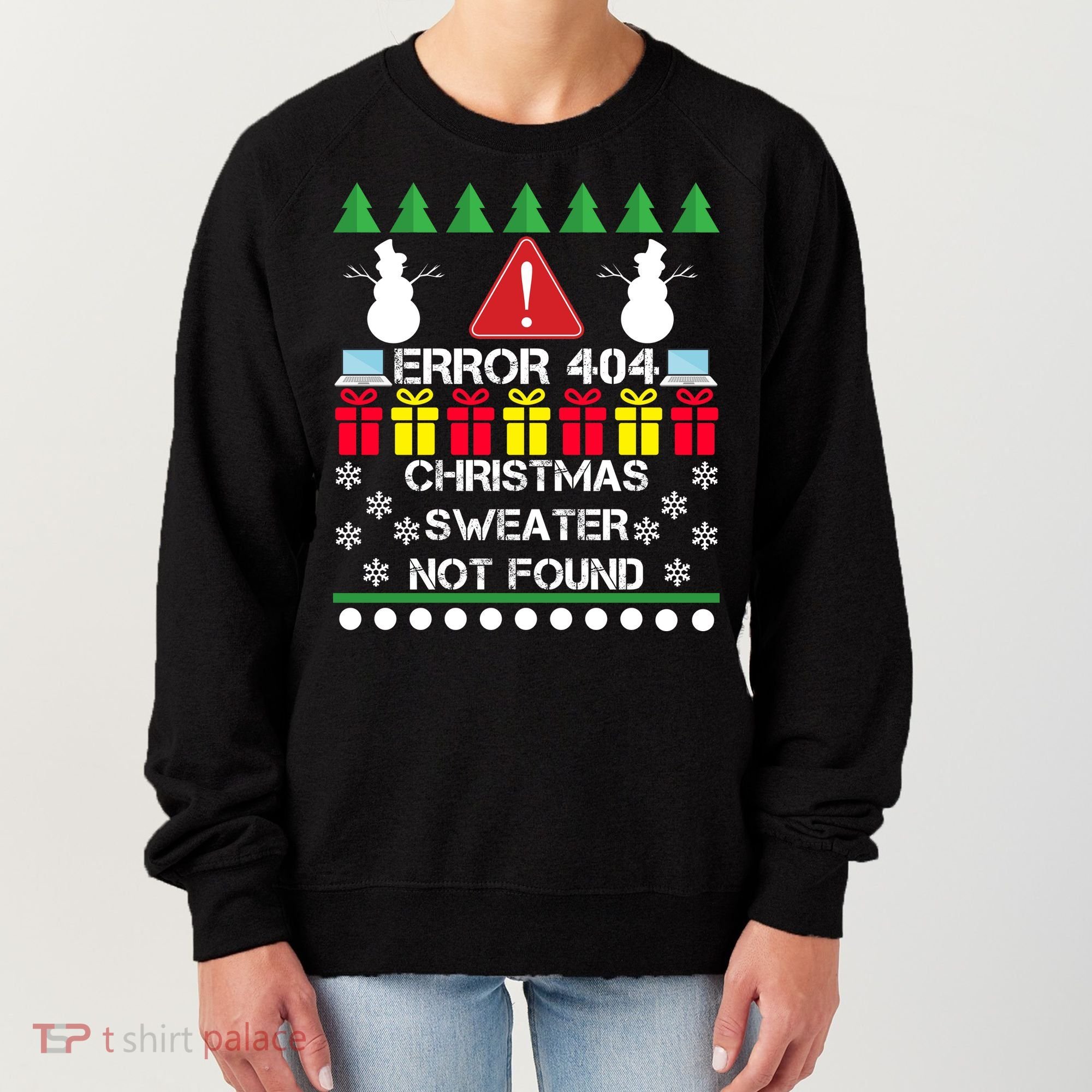ERROR 404 Christmas Sweater Not Found Women's Sweatshirt