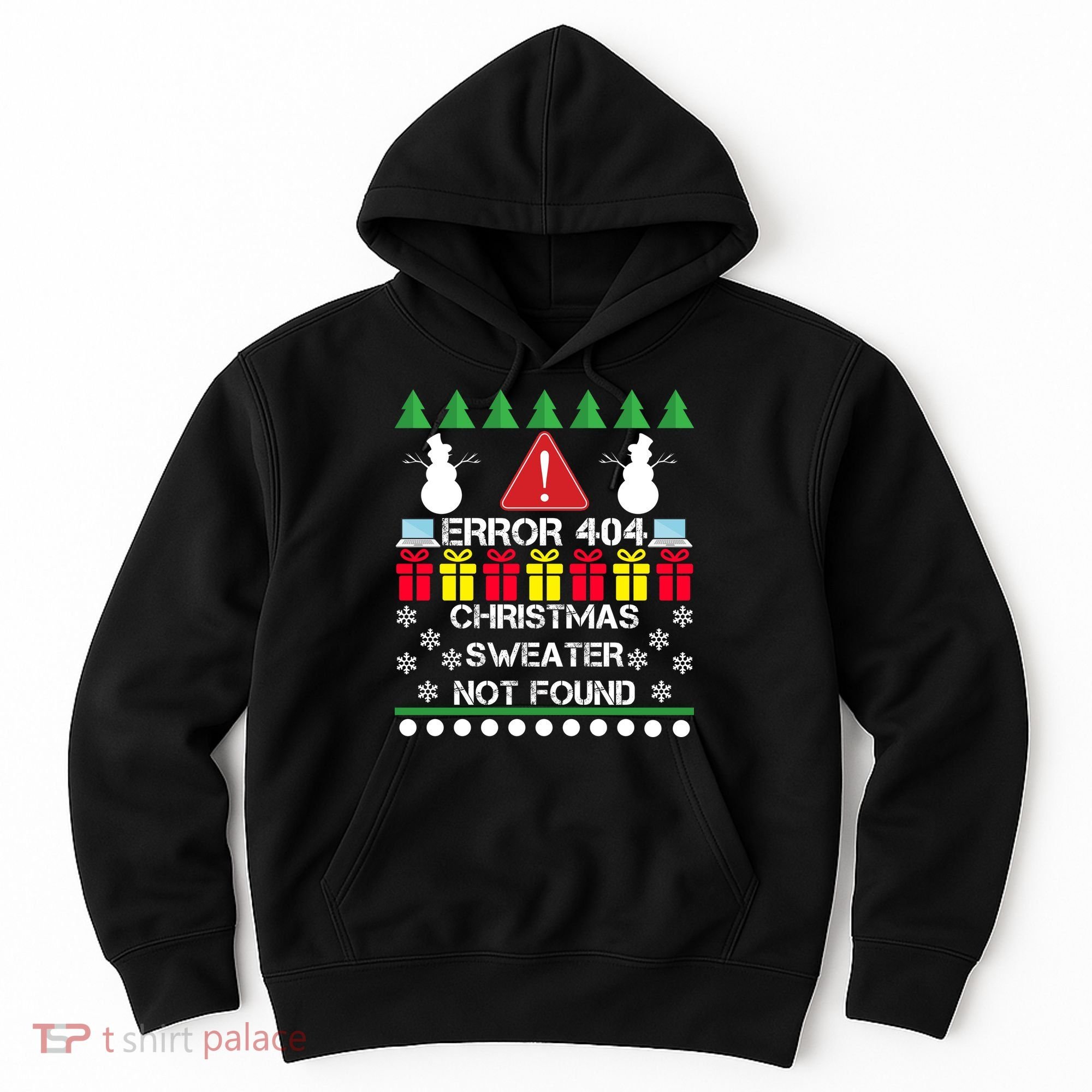 ERROR 404 Christmas Sweater Not Found Hoodie