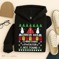 ERROR 404 Christmas Sweater Not Found Hoodie thumb 4