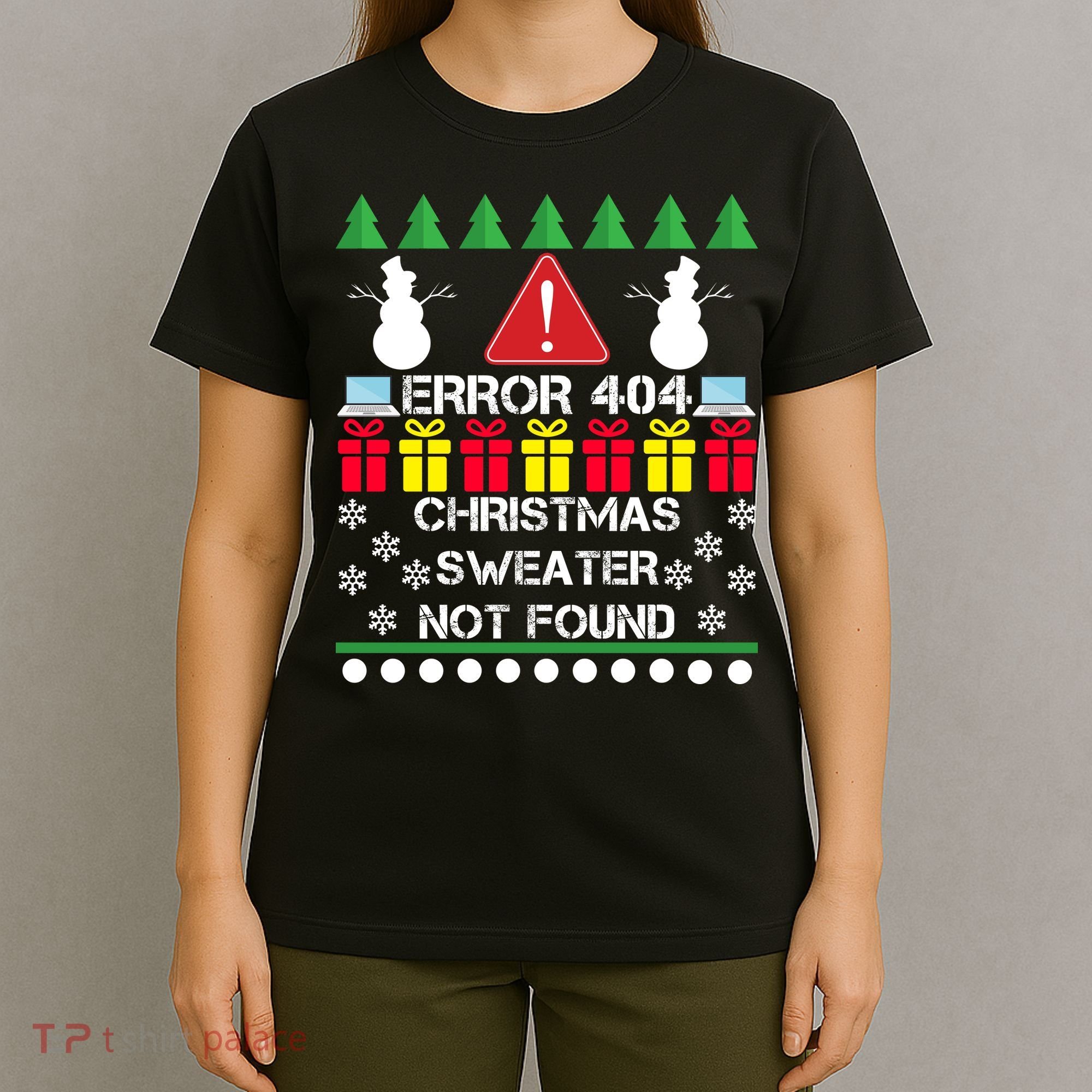 ERROR 404 Christmas Sweater Not Found T-Shirt