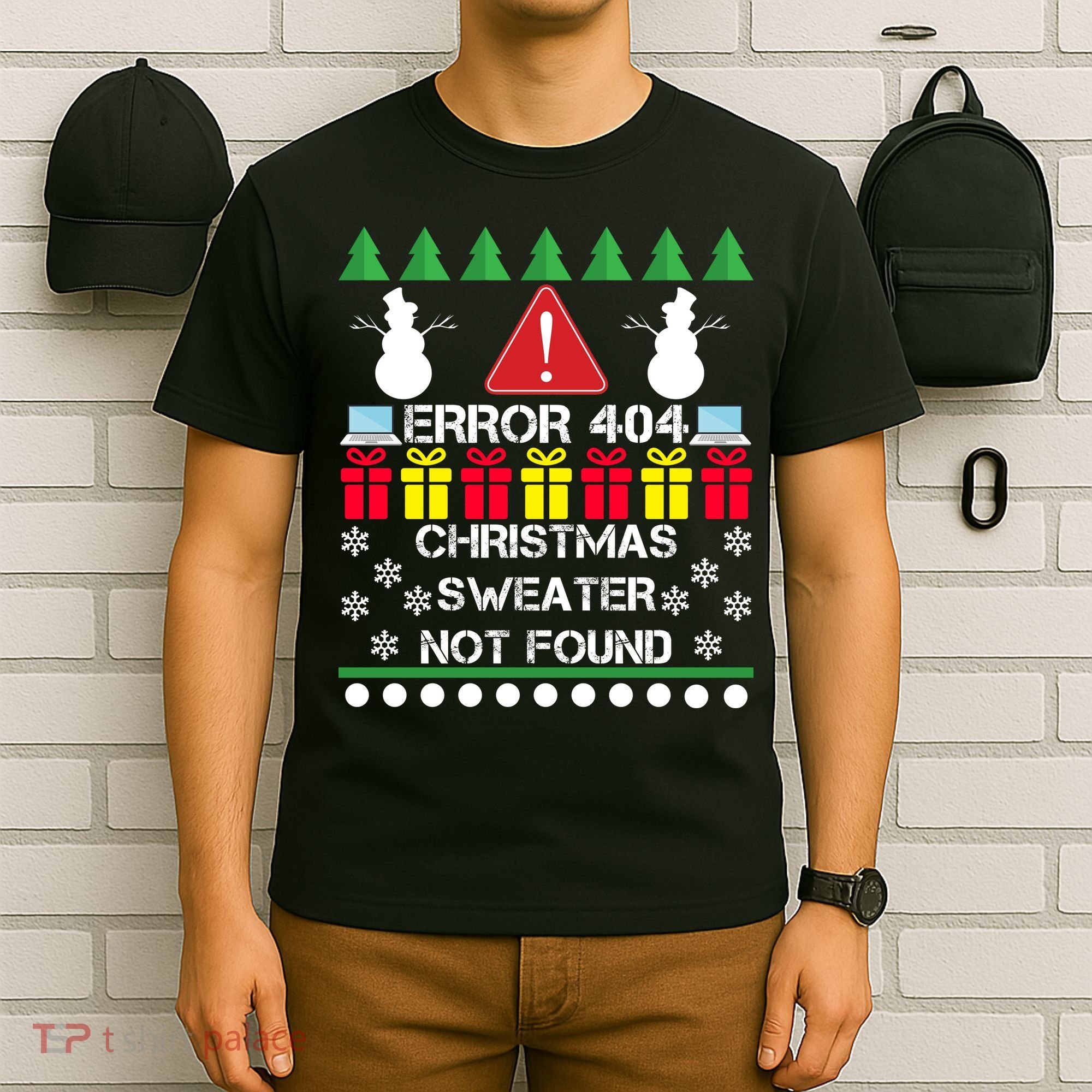 ERROR 404 Christmas Sweater Not Found T-Shirt