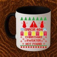 ERROR 404 Christmas Sweater Not Found Coffee Mug thumb 2