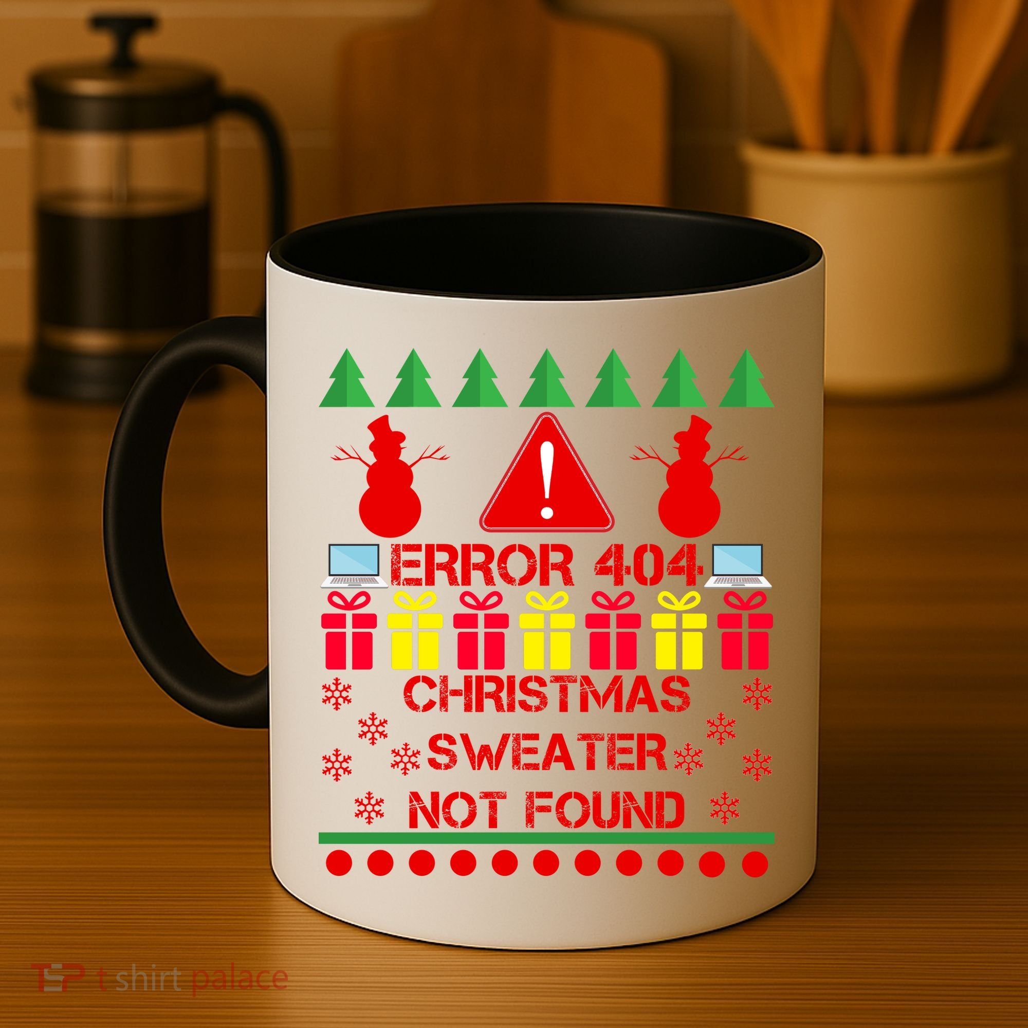 ERROR 404 Christmas Sweater Not Found Coffee Mug