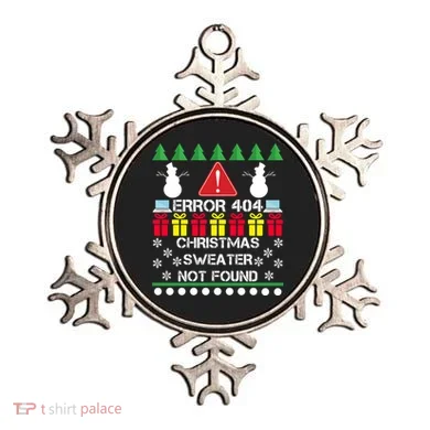 ERROR 404 Christmas Sweater Not Found Ornament