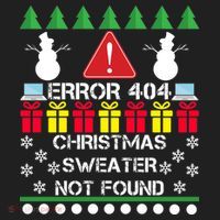 ERROR 404 Christmas Sweater Not Found Hat thumb 2