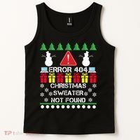 ERROR 404 Christmas Sweater Not Found Tank Top thumb 2