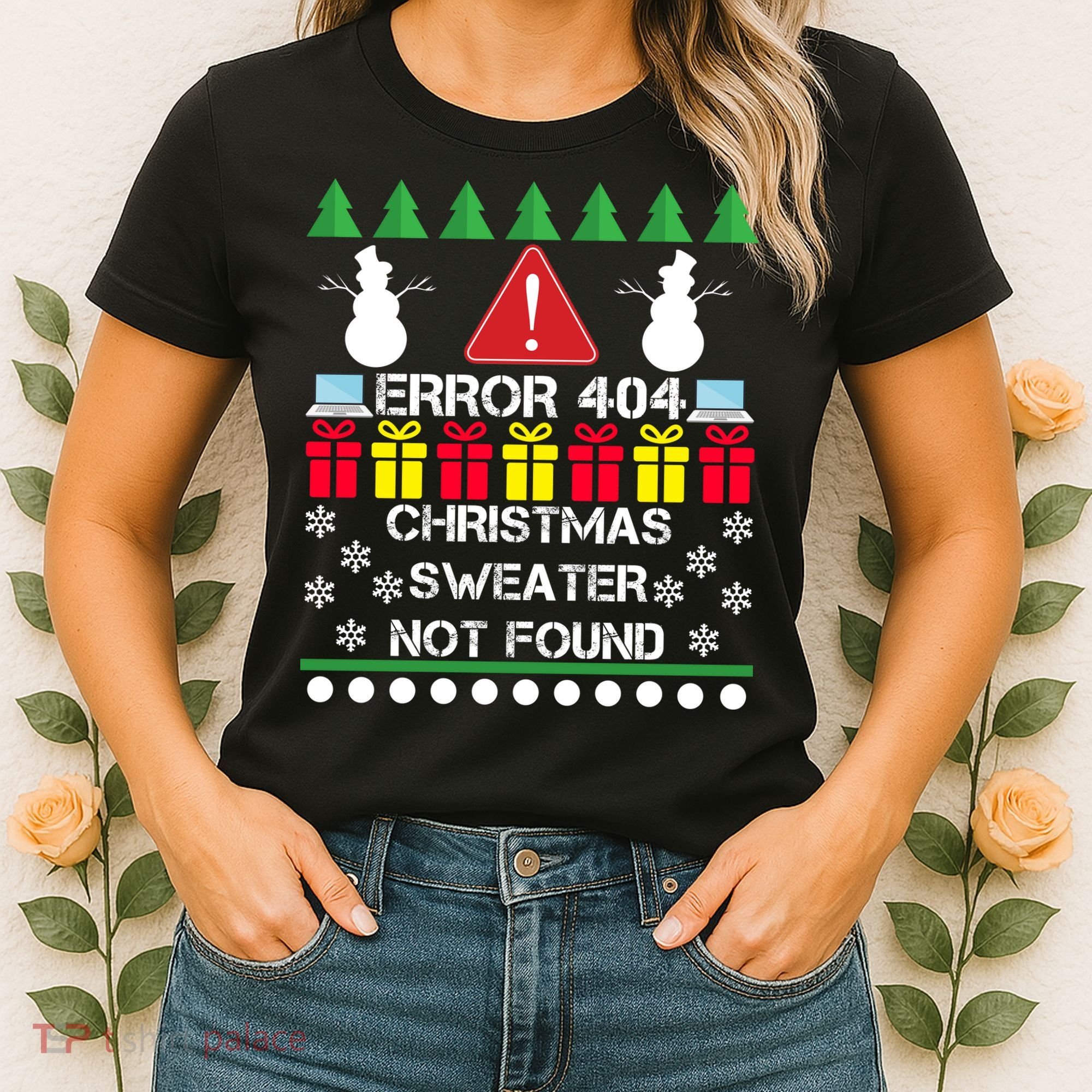 ERROR 404 Christmas Sweater Not Found Women's T-Shirt