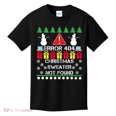ERROR 404 Christmas Sweater Not Found Kids T-Shirt