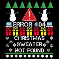 ERROR 404 Christmas Sweater Not Found Kids T-Shirt thumb 4