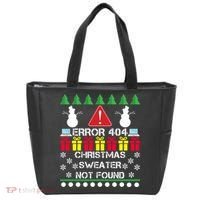 ERROR 404 Christmas Sweater Not Found Tote Bag thumb 0