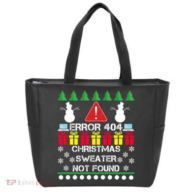 ERROR 404 Christmas Sweater Not Found Tote Bag