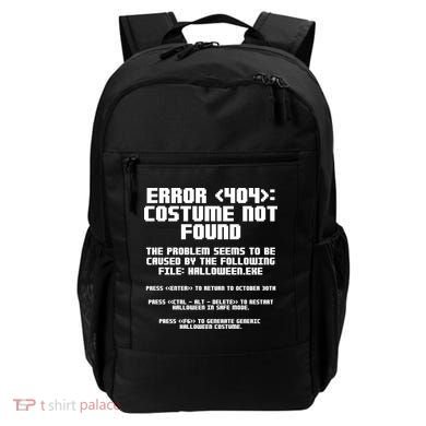 Error 404 Costume Not Found Funny Halloween Backpack