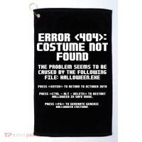 Error 404 Costume Not Found Funny Halloween Golf Towel thumb 0
