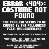 Error 404 Costume Not Found Funny Halloween Golf Towel thumb 3