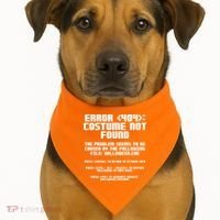 Error 404 Costume Not Found Funny Halloween USA-Made Doggie Bandana thumb 1