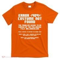 Error 404 Costume Not Found Funny Halloween T-Shirt thumb 0