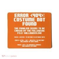 Error 404 Costume Not Found Funny Halloween Mousepad thumb 0