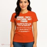 Error 404 Costume Not Found Funny Halloween Women's T-Shirt thumb 4